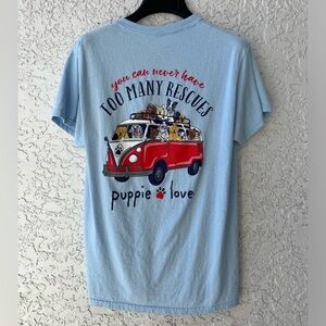 Puppie Love Rescue Bus Women’s shirt Small